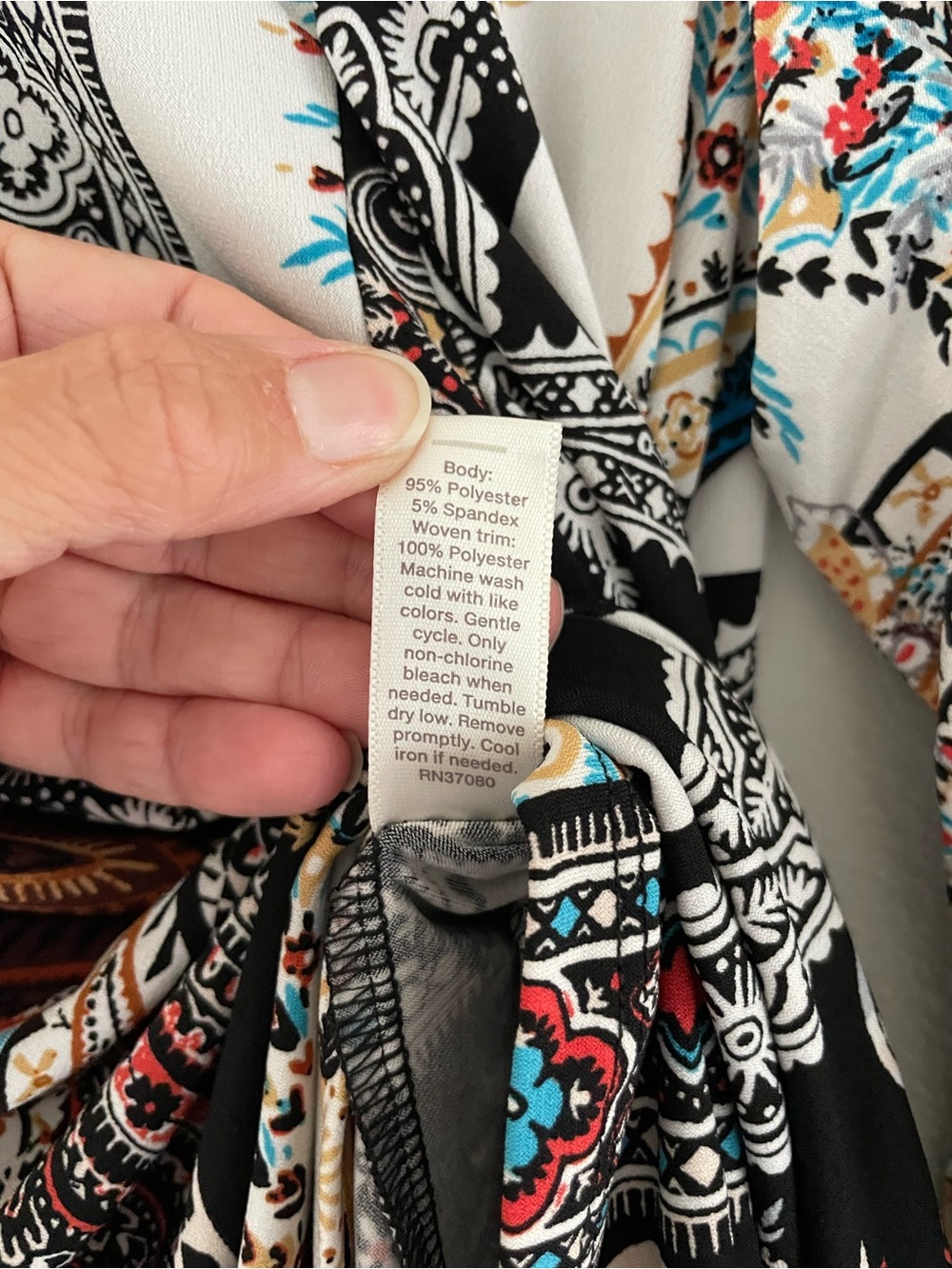 Cato Multicolor Paisley Patchwork Pattern Mini Dress - Picture 4 of 6